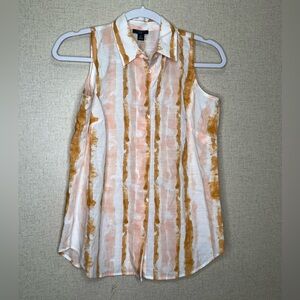 Ann Taylor Sleeveless Button Down New With Tag Size XSP
